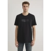Mavi 0612528 0 Yaka Erkek Tshirt - Siyah