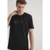 Mavi 0612528 0 Yaka Erkek Tshirt - Siyah