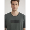 Mavi 0612528 0 Yaka Erkek Tshirt - Yesil
