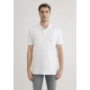 Mavi 0612530 Yakali Erkek Tshirt - Beyaz