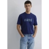 Mavi 0612587 0 Yaka Erkek Tshirt - Lacivert