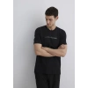 Mavi 0612647 0 Yaka Erkek Tshirt - Siyah
