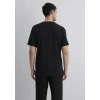 Mavi 0612647 0 Yaka Erkek Tshirt - Siyah