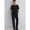 Mavi 0612647 0 Yaka Erkek Tshirt - Siyah