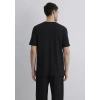 Mavi 0612689 0 Yaka Erkek Tshirt - Siyah