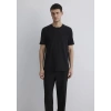 Mavi 0612689 0 Yaka Erkek Tshirt - Siyah