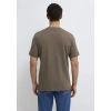 Mavi 0612732 0 Yaka Erkek Tshirt - Kahverengi