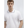 Mavi 0613272 Yakali Erkek Tshirt - Beyaz
