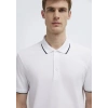 Mavi 0613272 Yakali Erkek Tshirt - Beyaz