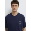 Mavi 0613282 0 Yaka Erkek Tshirt - Lacivert