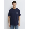 Mavi 0613282 0 Yaka Erkek Tshirt - Lacivert