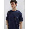 Mavi 0613282 0 Yaka Erkek Tshirt - Lacivert