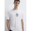 Mavi 0613283 0 Yaka Erkek Tshirt - Beyaz