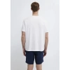Mavi 0613283 0 Yaka Erkek Tshirt - Beyaz
