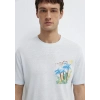 Mavi 0613321 0 Yaka Erkek Tshirt - Mavi