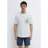 Mavi 0613321 0 Yaka Erkek Tshirt - Mavi