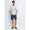 Mavi 0613321 0 Yaka Erkek Tshirt - Mavi
