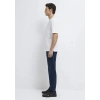 Mavi 0613339 0 Yaka Erkek Tshirt - Beyaz