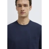 Mavi 0613339 0 Yaka Erkek Tshirt - Lacivert