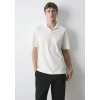 Mavi 0613341 Yakali Erkek Tshirt - Ekru