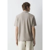 Mavi 0613341 Yakali Erkek Tshirt - Toprak
