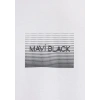 Mavi 0613364 0 Yaka Erkek Tshirt - Beyaz