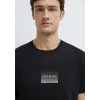 Mavi 0613364 0 Yaka Erkek Tshirt - Siyah