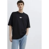 Mavi 0613377 0 Yaka Erkek Tshirt - Siyah