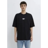 Mavi 0613377 0 Yaka Erkek Tshirt - Siyah