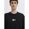 Mavi 0613377 0 Yaka Erkek Tshirt - Siyah