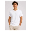 Mavi 0613674 0 Yaka Erkek Tshirt - Beyaz