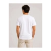 Mavi 0613674 0 Yaka Erkek Tshirt - Beyaz