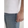 Mavi 061747 0 Yaka Erkek Tshirt - Beyaz