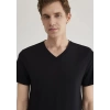 Mavi 061748 V Yaka Erkek Tshirt - Siyah