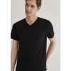 Mavi 061748 V Yaka Erkek Tshirt - Siyah