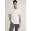 Mavi 062373 Yakali Erkek Tshirt - Beyaz