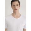 Mavi 062772 0 Yaka Erkek Tshirt - Beyaz