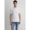Mavi 063247 Yakali Erkek Tshirt - Beyaz