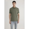 Mavi 063247 Yakali Erkek Tshirt - Haki