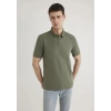 Mavi 063247 Yakali Erkek Tshirt - Haki