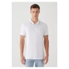 Mavi 064164 Yakali Erkek Tshirt - Beyaz