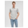 Mavi 064164 Yakali Erkek Tshirt - Gri