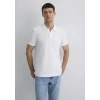 Mavi 064946 Yakali Erkek Tshirt - Beyaz