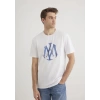 Mavi 065109 0 Yaka Erkek Tshirt - Beyaz