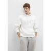 Mavi 065809 Kapsonlu Erkek Sweat - Beyaz