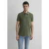 Mavi 065920 Yakali Erkek Tshirt - Haki
