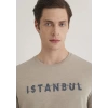 Mavi 066282 0 Yaka Erkek Tshirt - Toprak