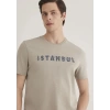 Mavi 066282 0 Yaka Erkek Tshirt - Toprak