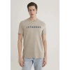Mavi 066282 0 Yaka Erkek Tshirt - Toprak