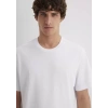 Mavi 066483 0 Yaka Erkek Tshirt - Beyaz